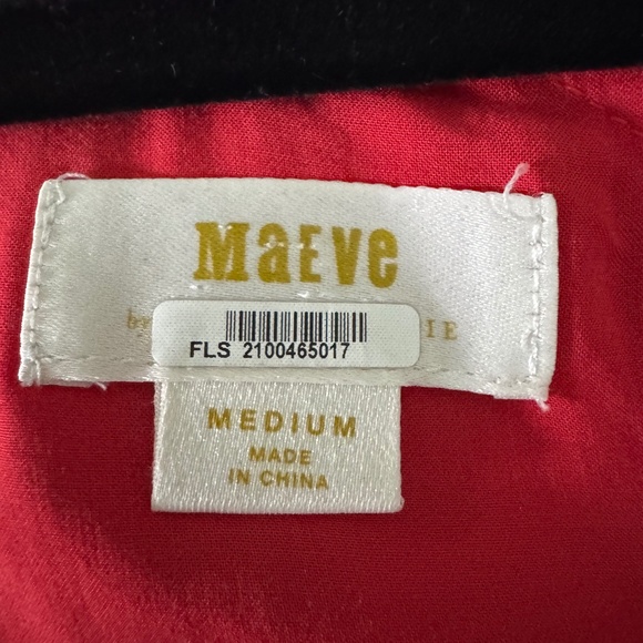 Maeve by Anthropologie St. Lucia top-size medium-red/slate blue - Picture 3 of 5